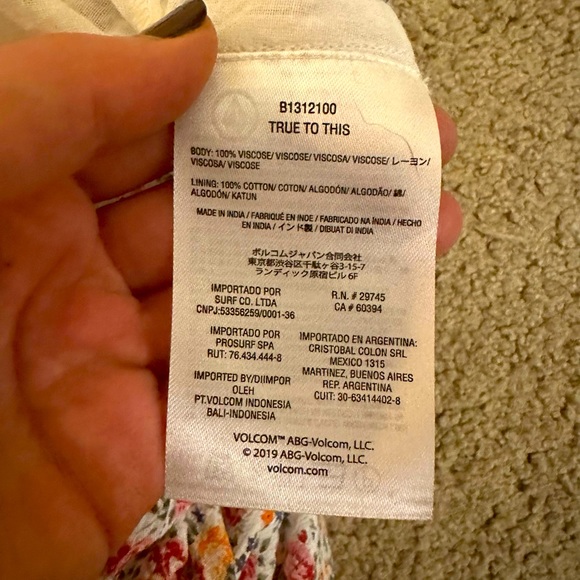 Volcom Floral Beach Dress - Picture 4 of 4